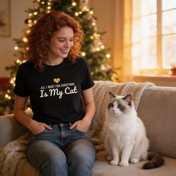 Cat Mom Christmas Shirt