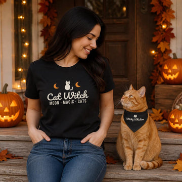 Cat Witch Halloween Shirt