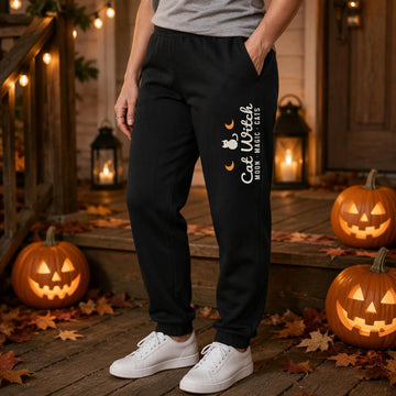 Cat Witch Halloween Sweatpants