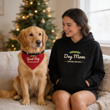 Dog Mom Christmas Hoodie