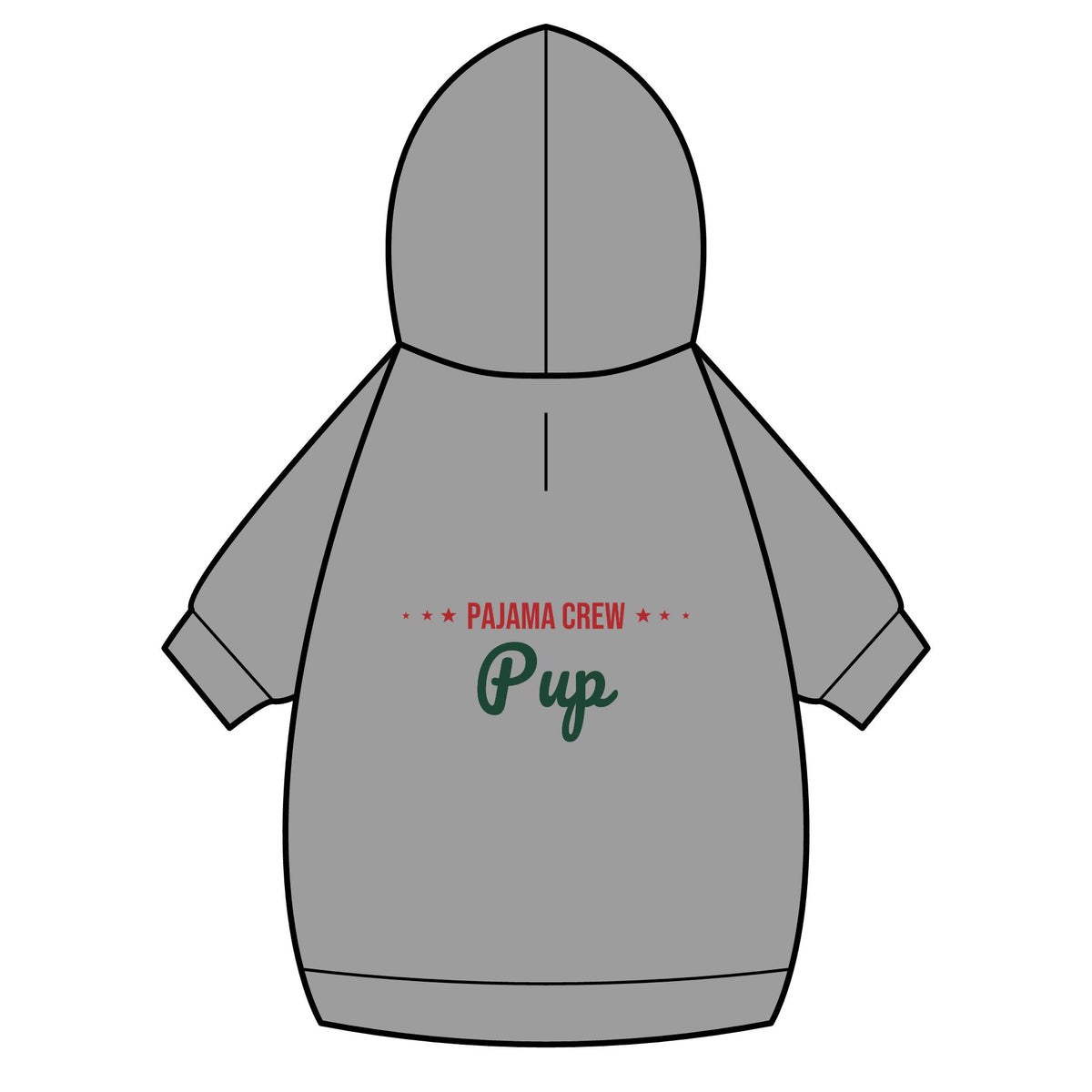 Pajama Crew Pup Dog Hoodie · Matching Pet Hoodie · Paw Crew