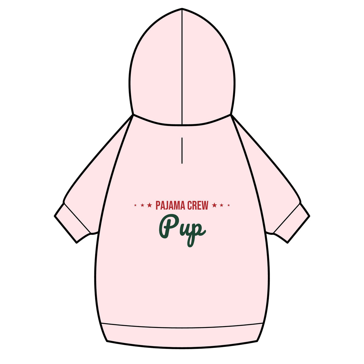 Pajama Crew Pup Dog Hoodie · Matching Pet Hoodie · Paw Crew