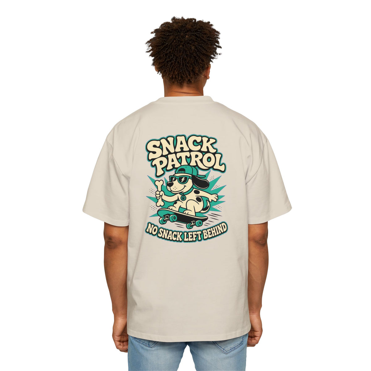 Snack Patrol Oversized Heavyweight Tee · Paw Crew Club Streetwear