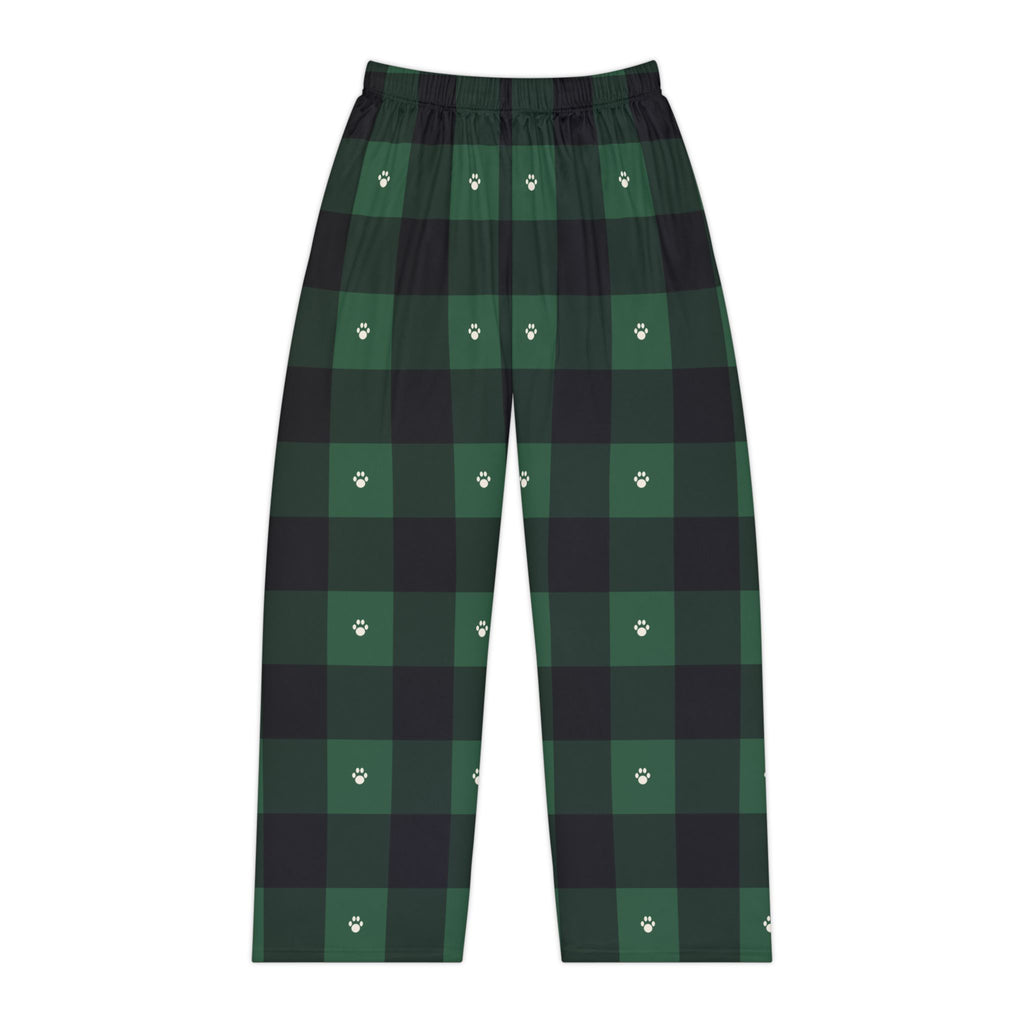 Green Buffalo Plaid Women's Pajama Pants · Matching Family Christmas Pajamas · Paw Crew