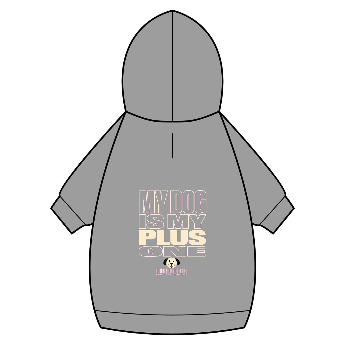 My Dog Is My Plus One Dog Hoodie · Paw Crew Club Streetwear