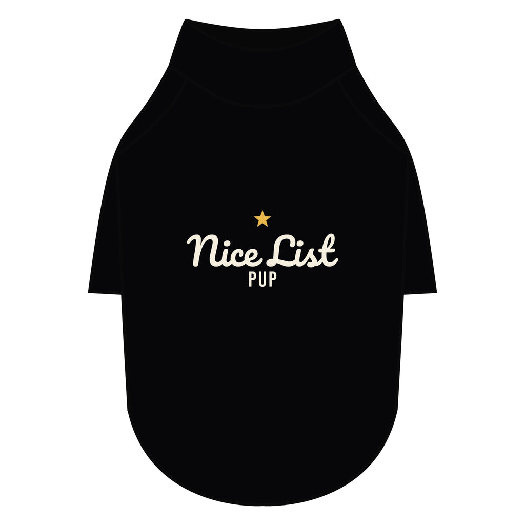 Nice List Pup Dog Raglan Tee · Matching Pet Raglan Tee · Paw Crew