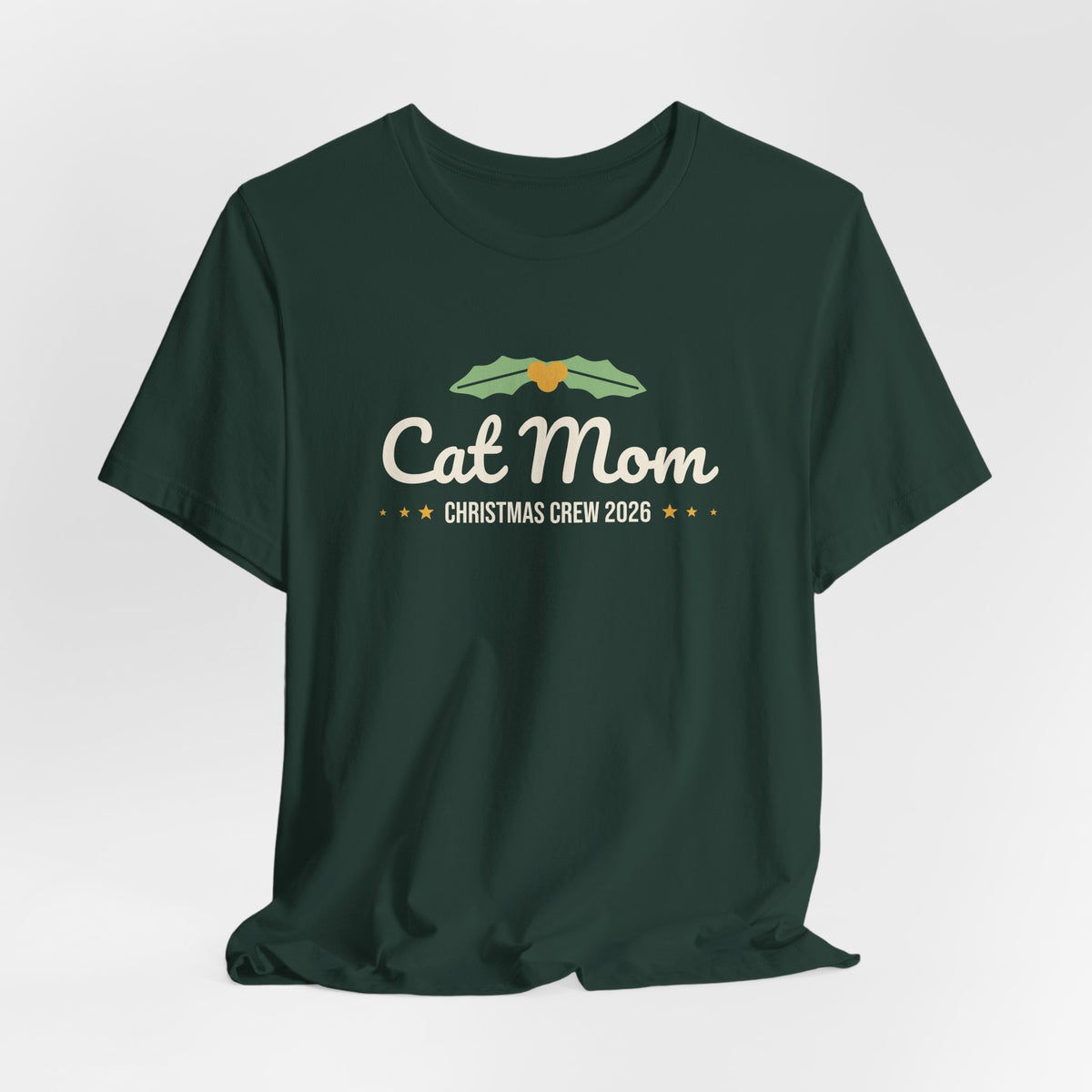 Cat Mom Christmas Shirt · Matching Cat & Owner Tee