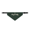 Sleigh Kitty Cat Bandana (Forest Green) · Matching Christmas Pet Bandana