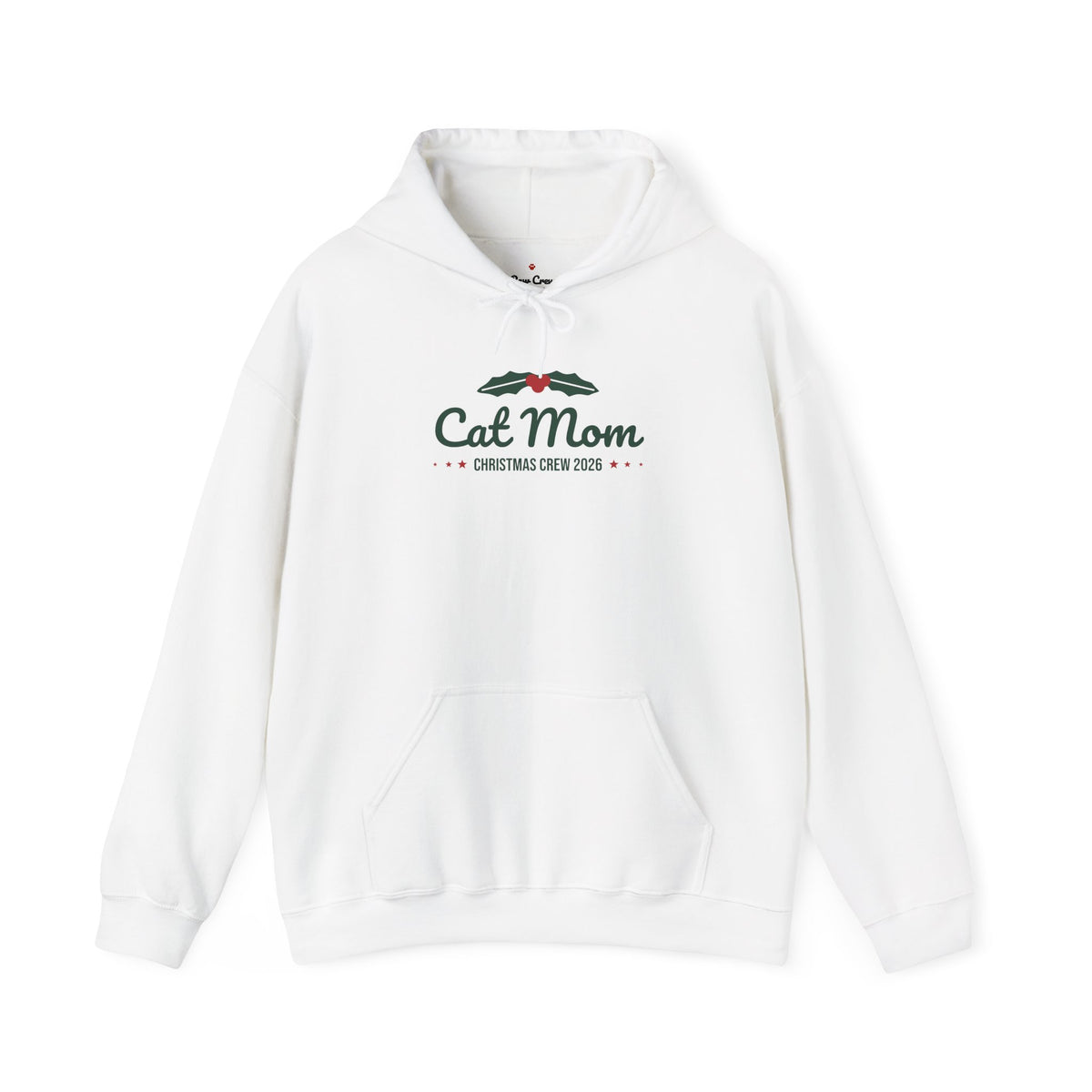 Cat Mom Christmas Hoodie · Matching Family Hoodie · Paw Crew