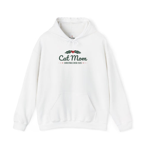 Cat Mom Christmas Hoodie · Matching Family Hoodie · Paw Crew