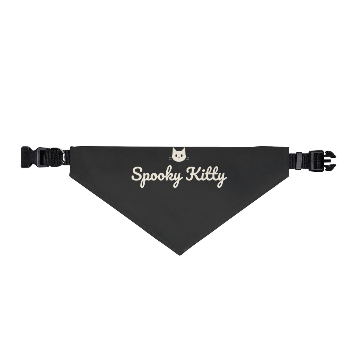 Spooky Kitty Cat Bandana (Black) · Matching Halloween Pet Bandana