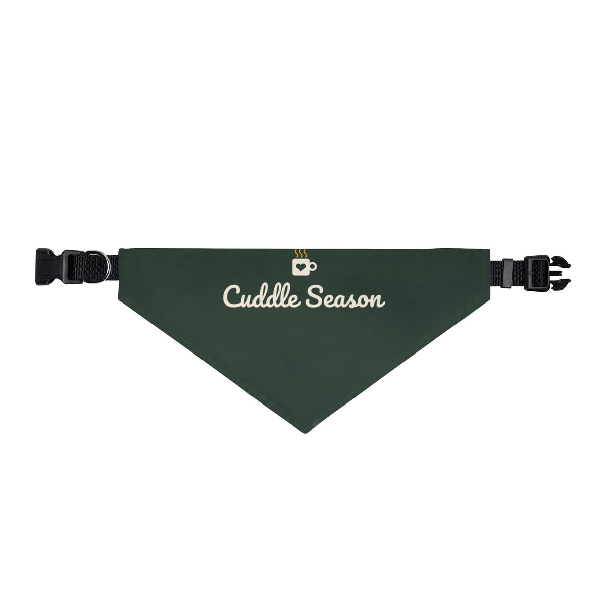 Cuddle Season Pet Bandana (Forest Green) · Matching Christmas Pet Bandana