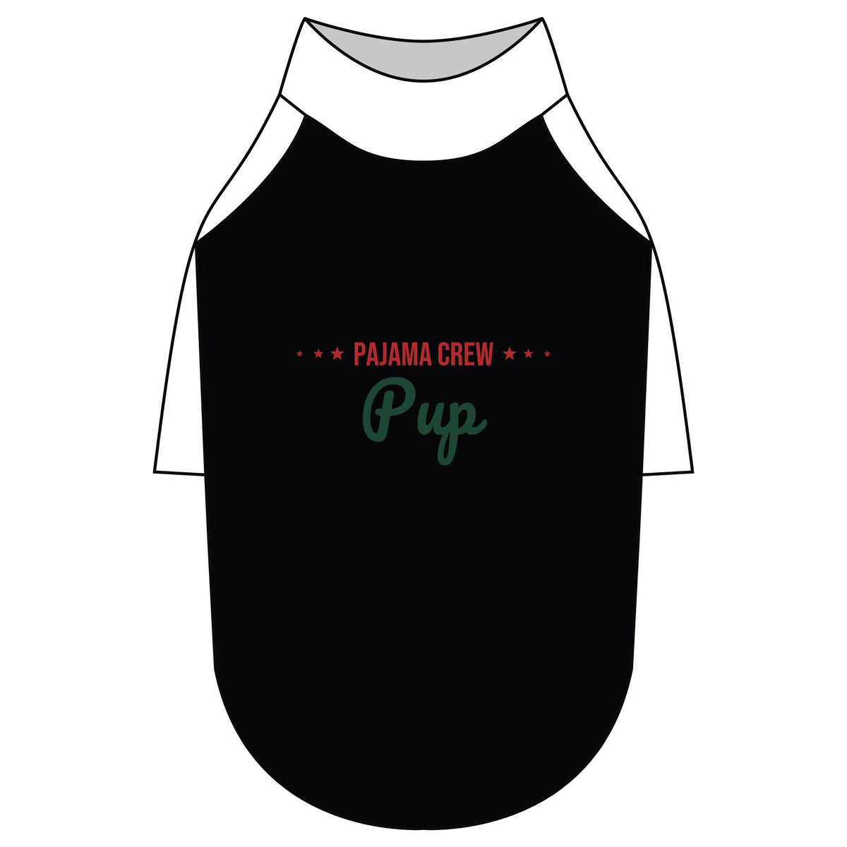 Pajama Crew Pup Dog Raglan Tee · Matching Pet Raglan Tee · Paw Crew
