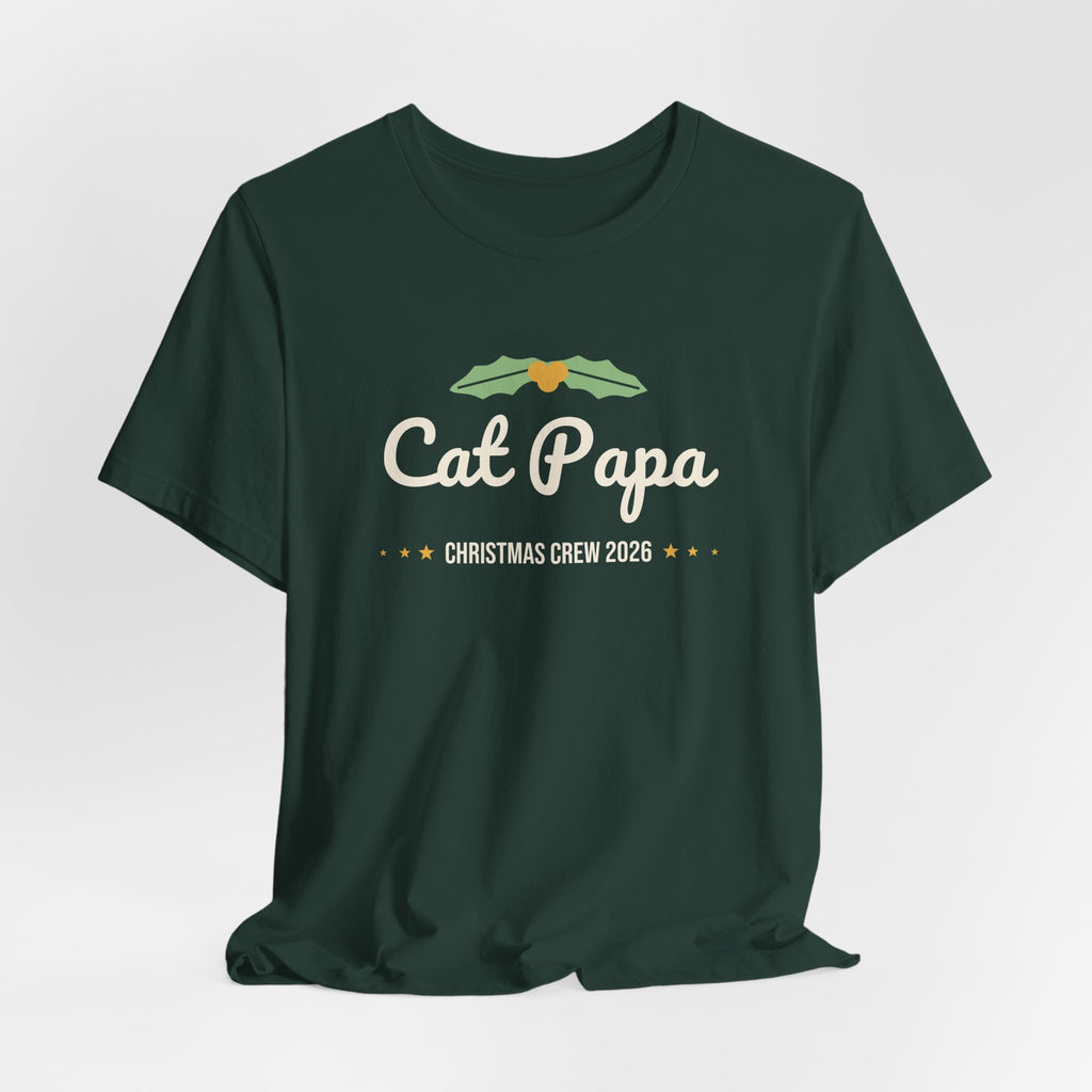 Cat Papa Christmas Shirt · Matching Cat & Owner Tee