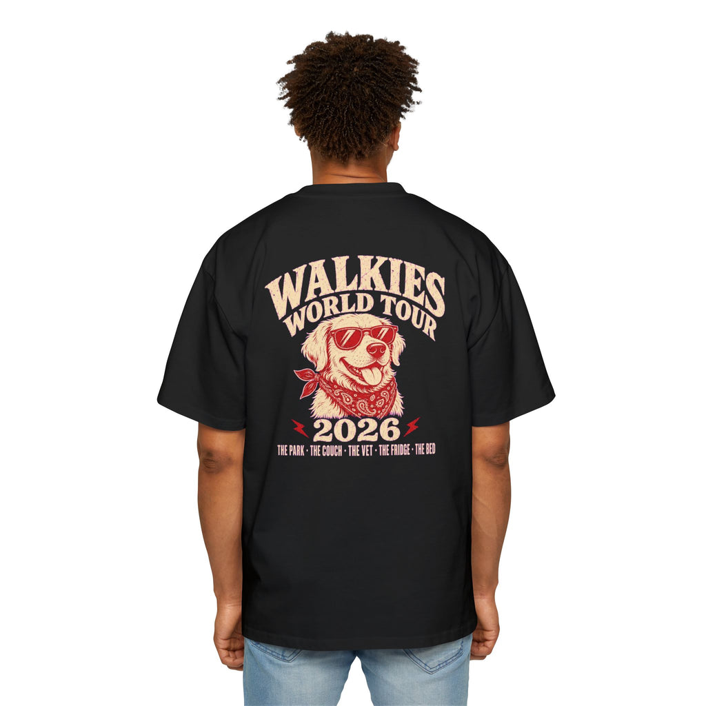 Walkies World Tour Oversized Heavyweight Tee · Paw Crew Club Streetwear