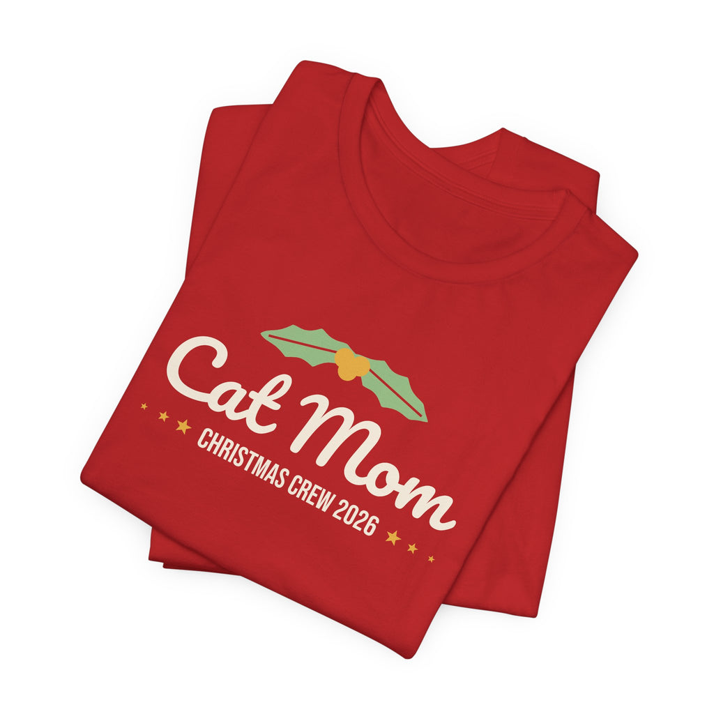 Cat Mom Christmas Shirt · Matching Cat & Owner Tee