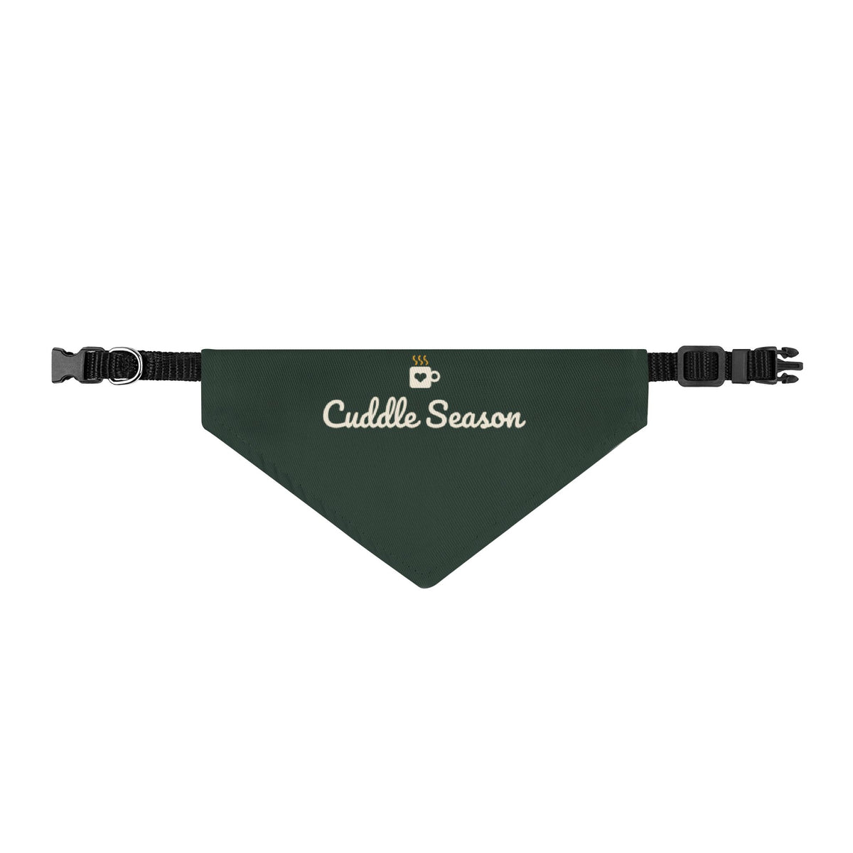 Cuddle Season Pet Bandana (Forest Green) · Matching Christmas Pet Bandana