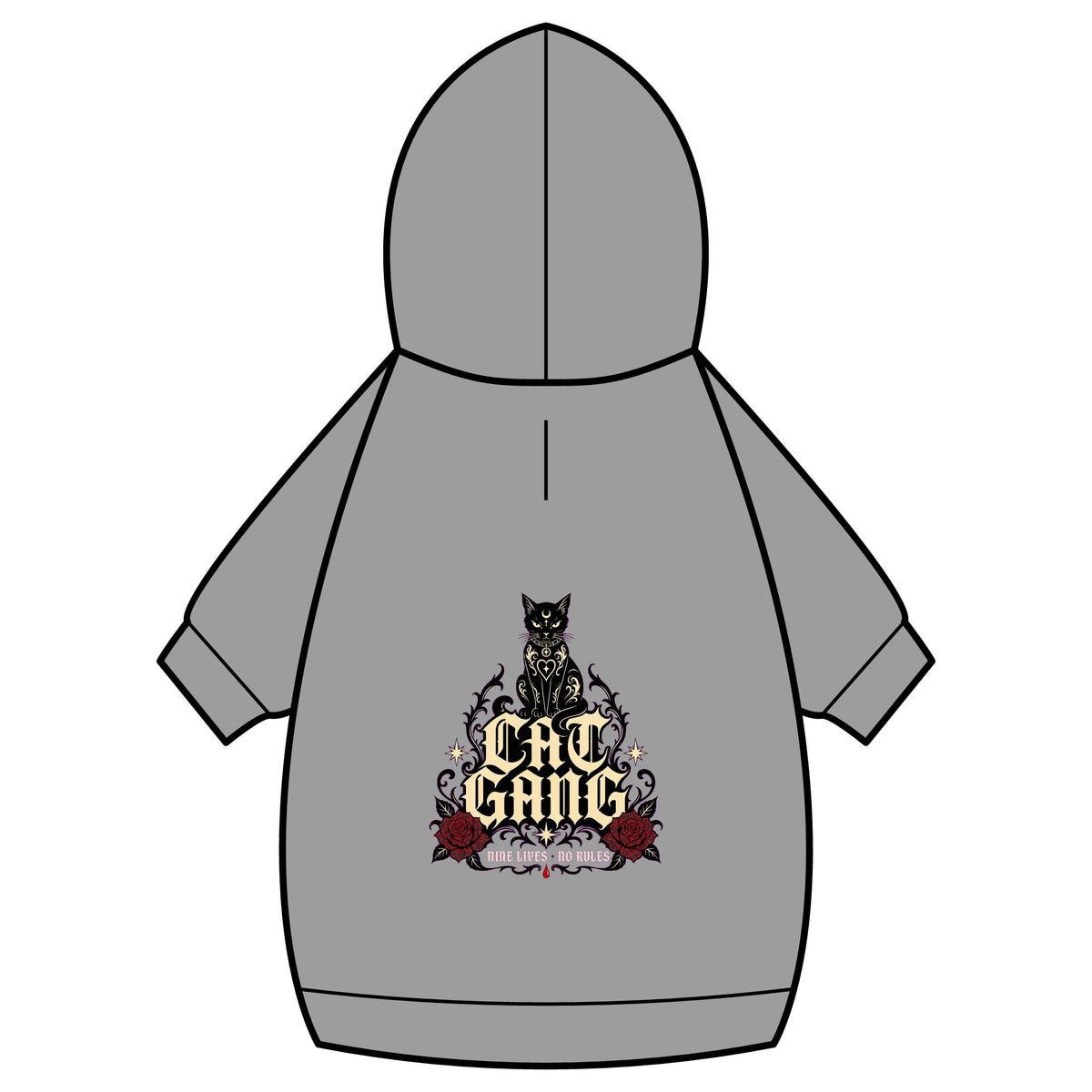 Cat Gang Cat Hoodie · Paw Crew Club Streetwear