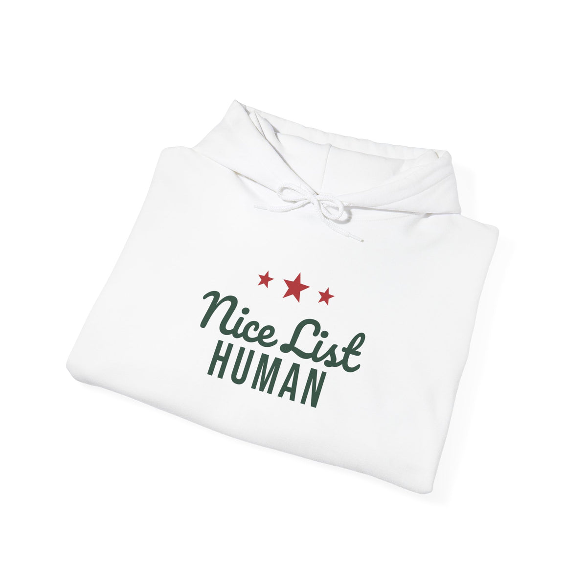 Nice List Human Christmas Hoodie · Matching Family Hoodie · Paw Crew