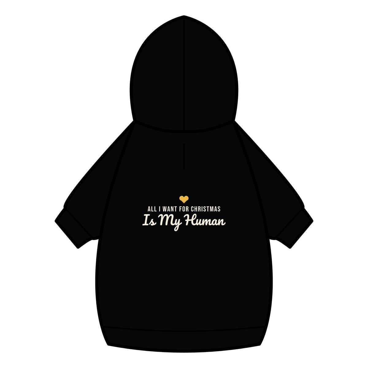 All I Want for Christmas Is My Human Dog Hoodie · Matching Pet Hoodie · Paw Crew