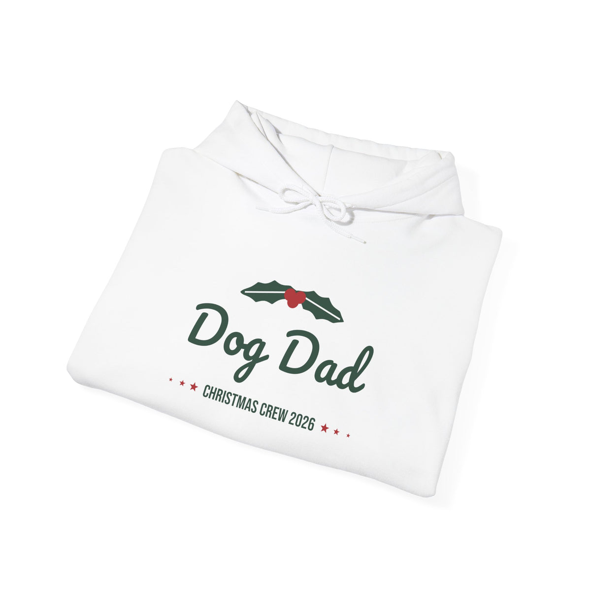 Dog Dad Christmas Hoodie · Matching Family Hoodie · Paw Crew