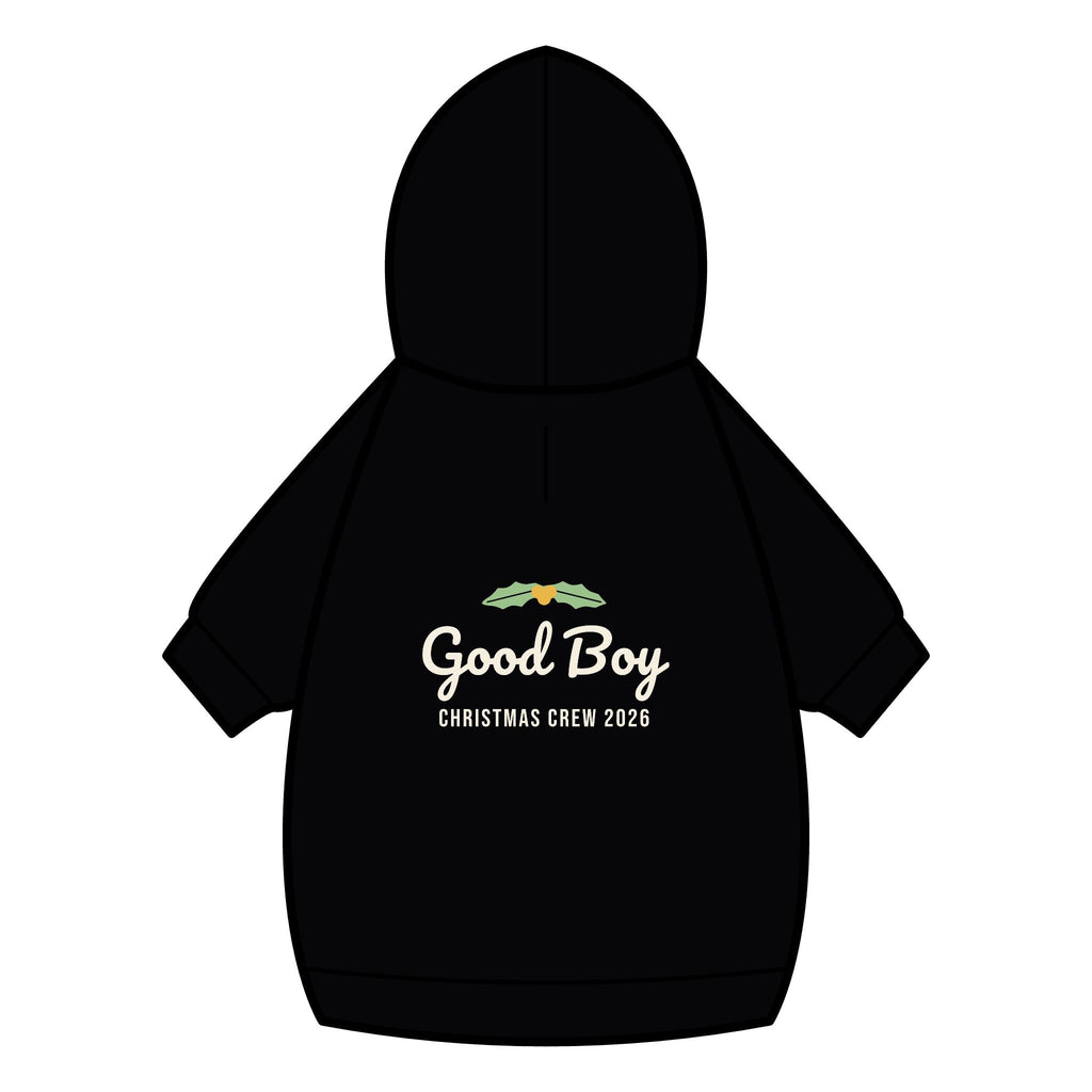 Good Boy Dog Hoodie · Matching Pet Hoodie · Paw Crew