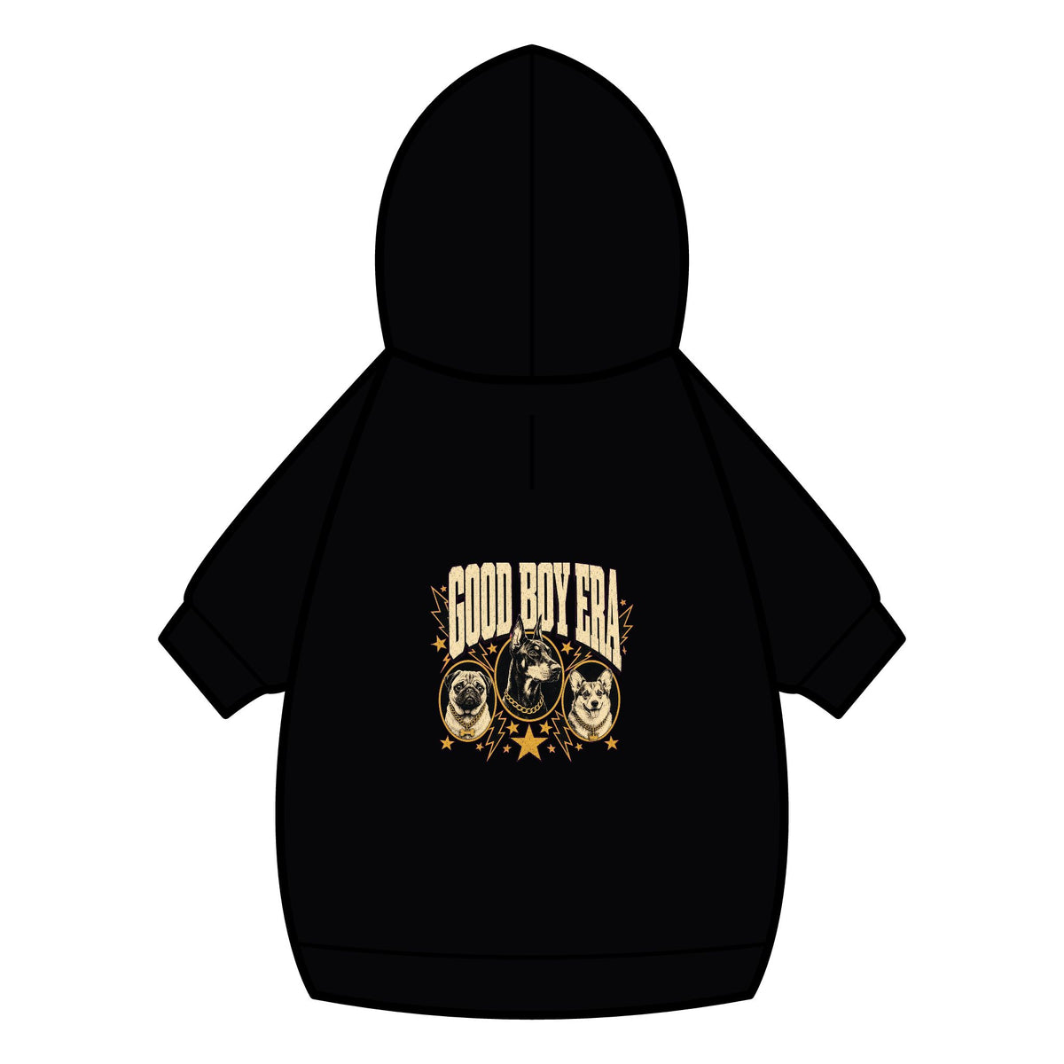 Good Boy Era Dog Hoodie · Paw Crew Club Streetwear