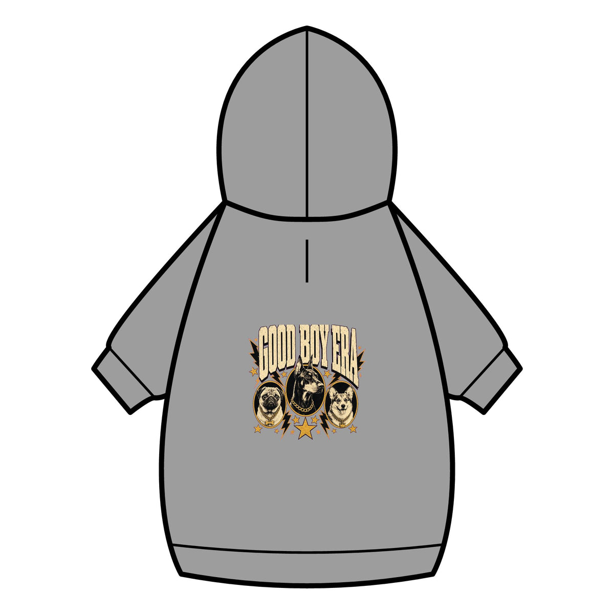 Good Boy Era Dog Hoodie · Paw Crew Club Streetwear