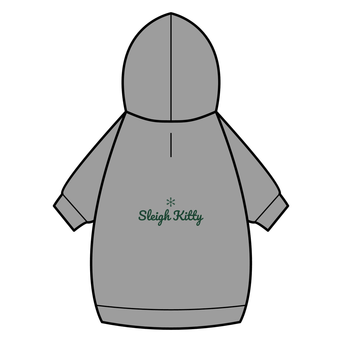 Sleigh Kitty Cat Hoodie · Matching Pet Hoodie · Paw Crew