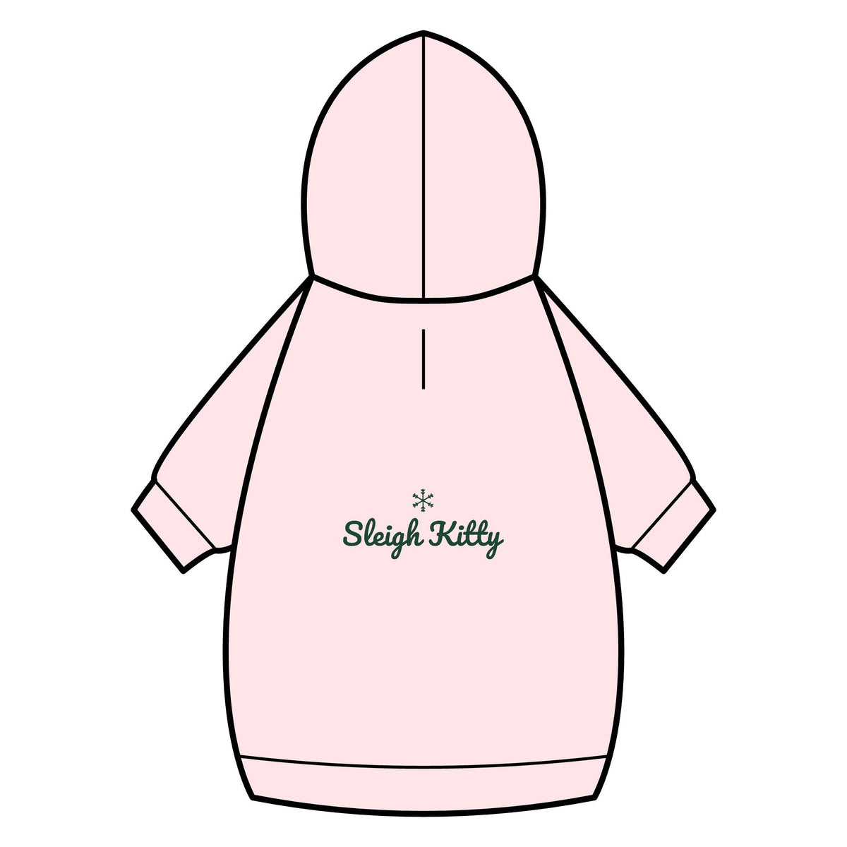 Sleigh Kitty Cat Hoodie · Matching Pet Hoodie · Paw Crew
