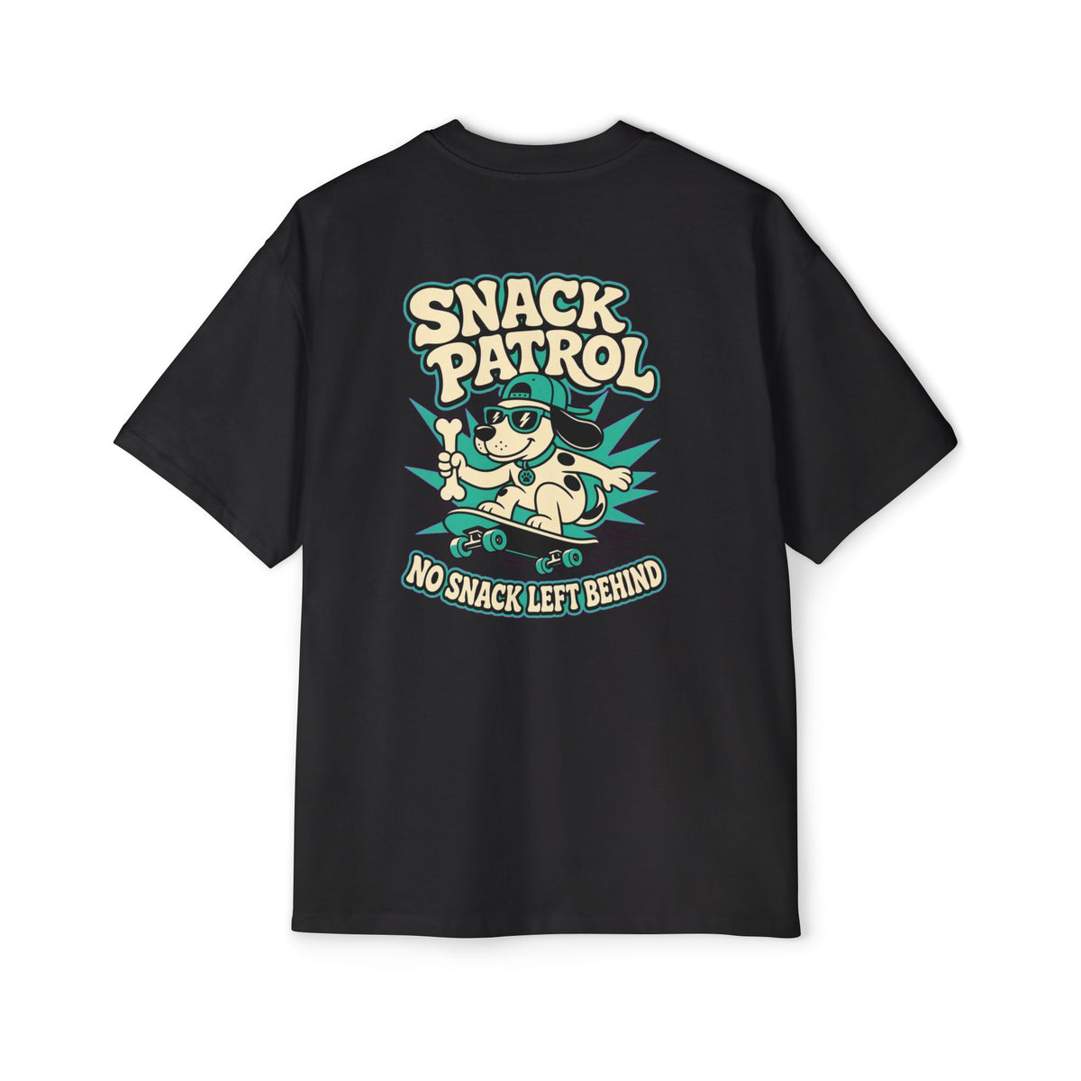 Snack Patrol Oversized Heavyweight Tee · Paw Crew Club Streetwear