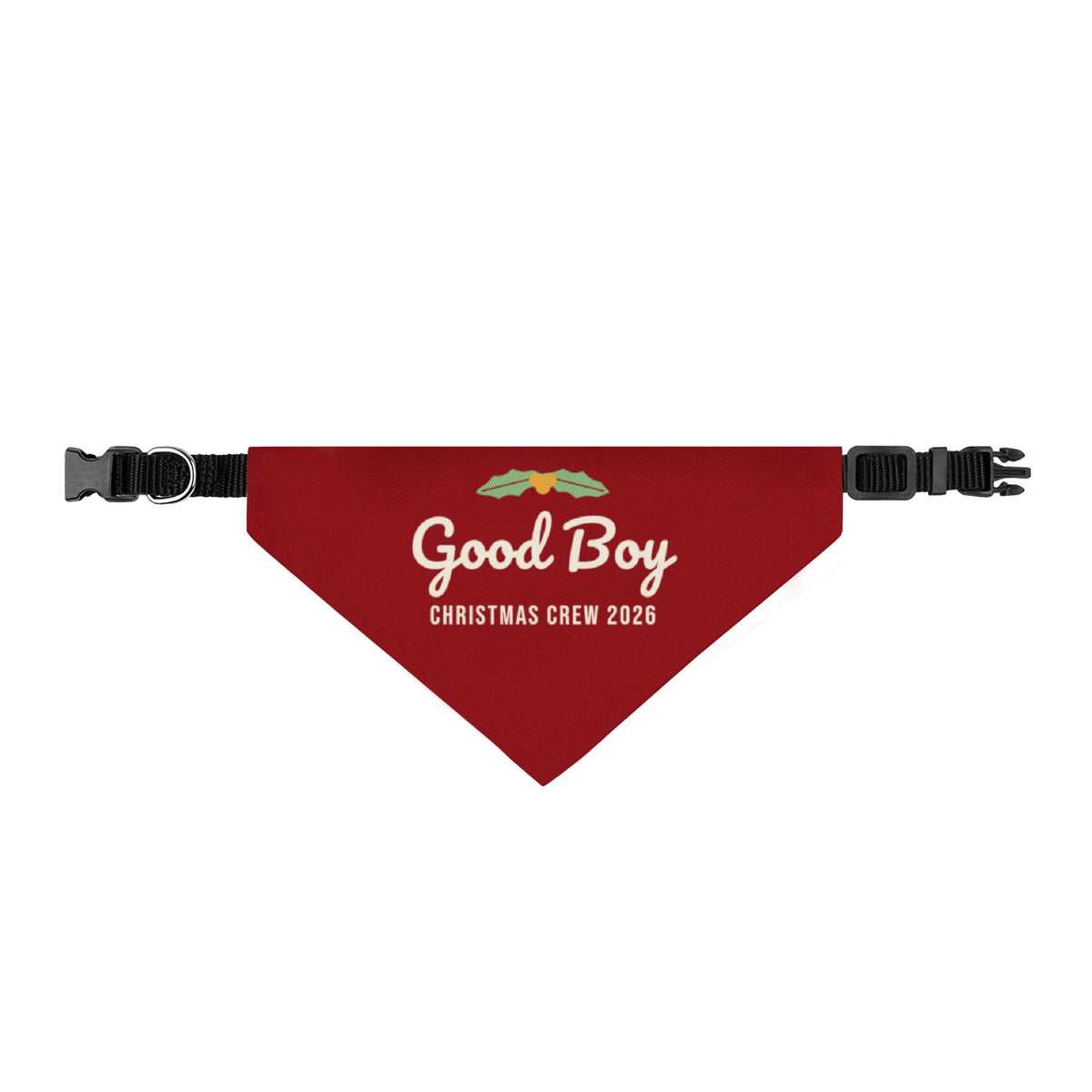 Good Boy Dog Bandana (Red) · Matching Christmas Pet Bandana