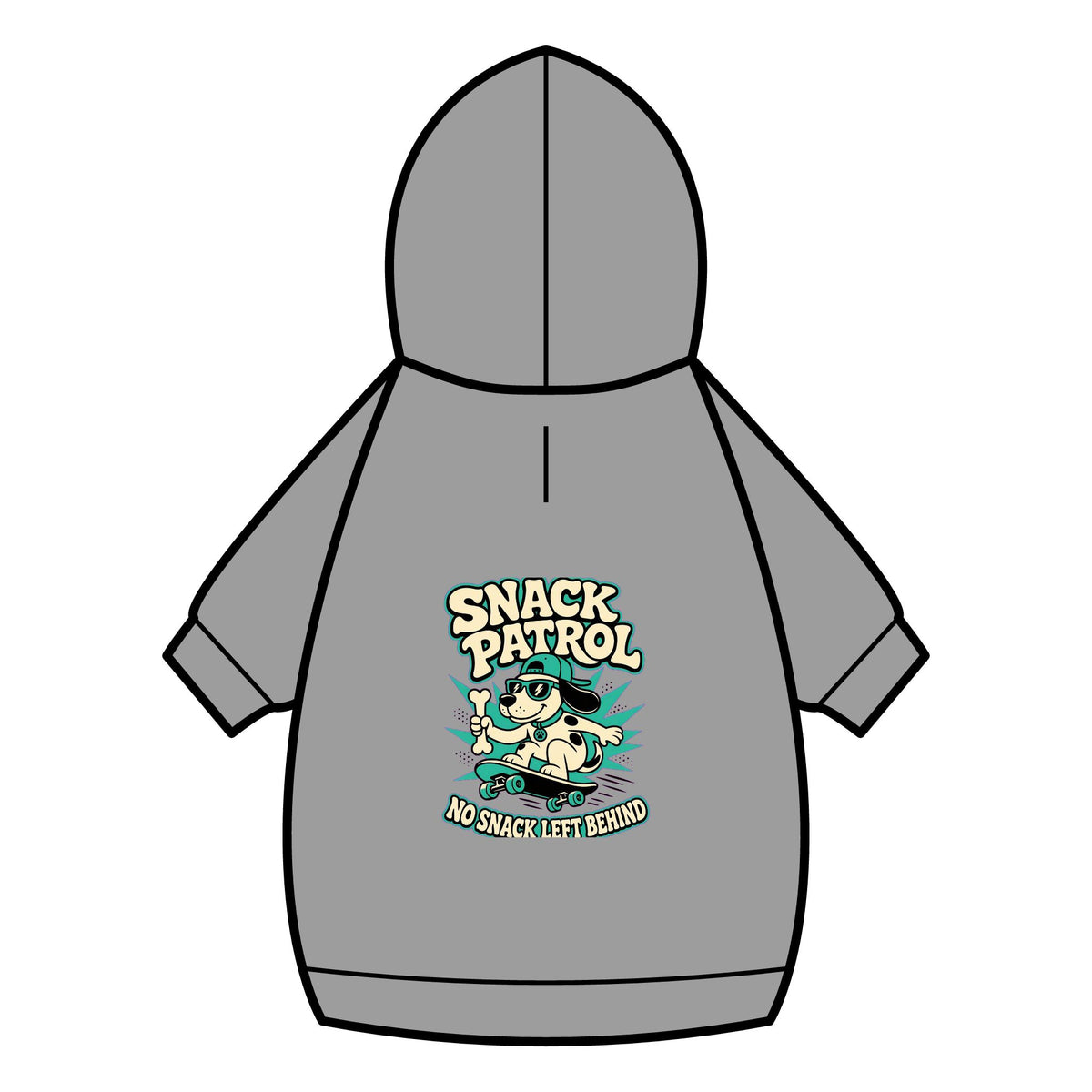Snack Patrol Dog Hoodie · Paw Crew Club Streetwear