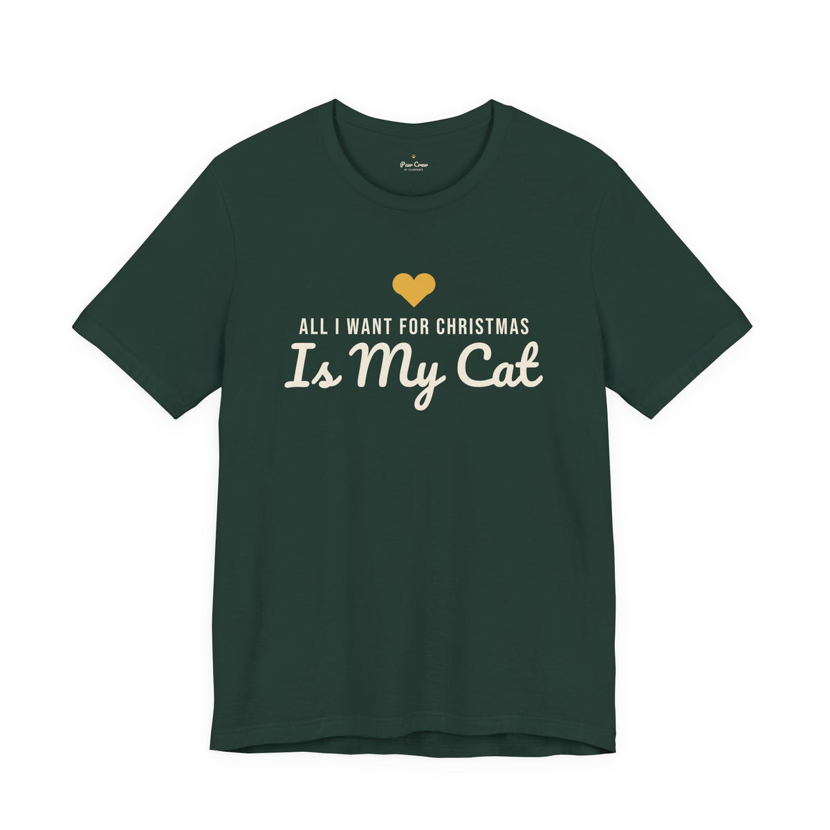 All I Want for Christmas Is My Cat Christmas Shirt · Matching Cat & Owner Tee
