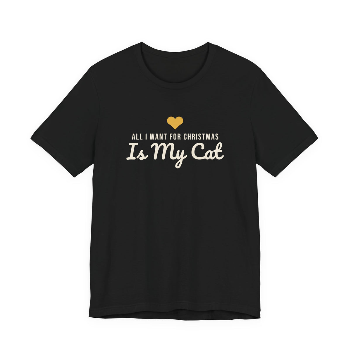 All I Want for Christmas Is My Cat Christmas Shirt · Matching Cat & Owner Tee