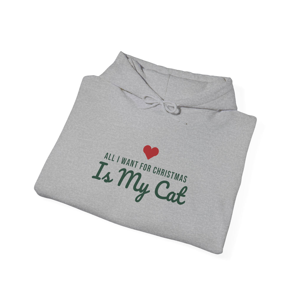 All I Want for Christmas Is My Cat Christmas Hoodie · Matching Family Hoodie · Paw Crew