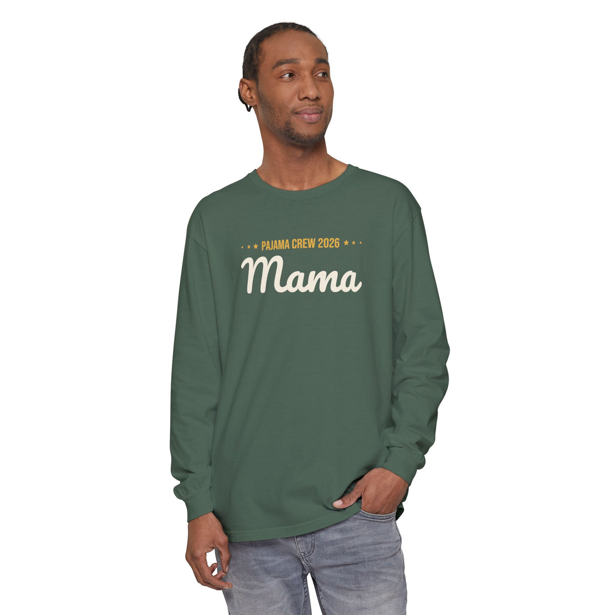 Mama Christmas Pajama Tee · Matching Family Christmas Pajamas · Paw Crew