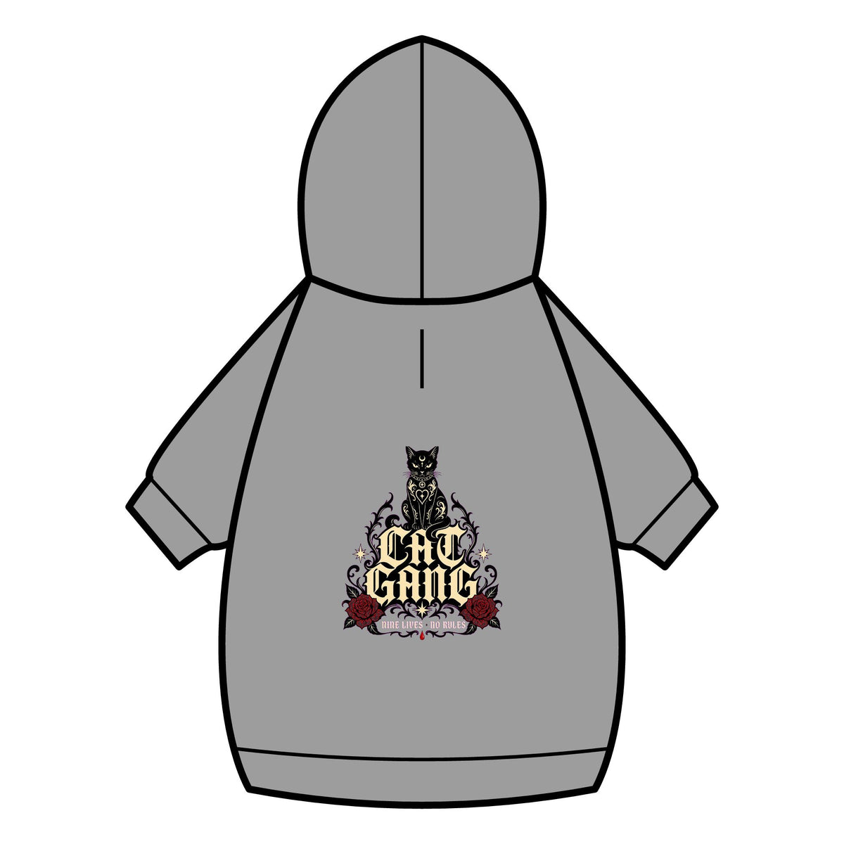 Cat Gang Cat Hoodie · Paw Crew Club Streetwear