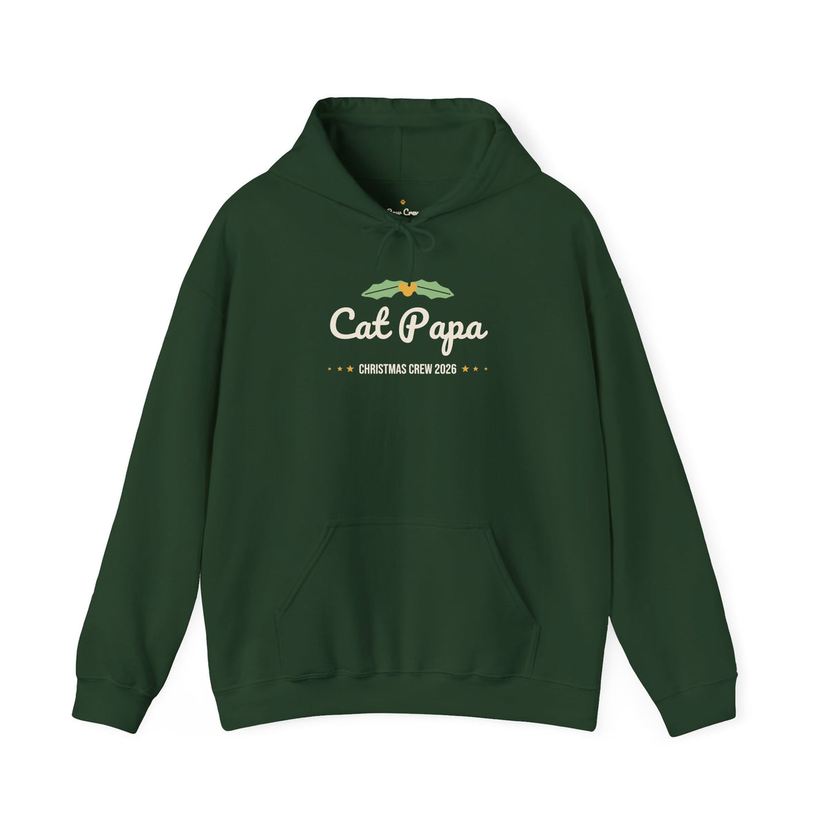 Cat Papa Christmas Hoodie · Matching Family Hoodie · Paw Crew