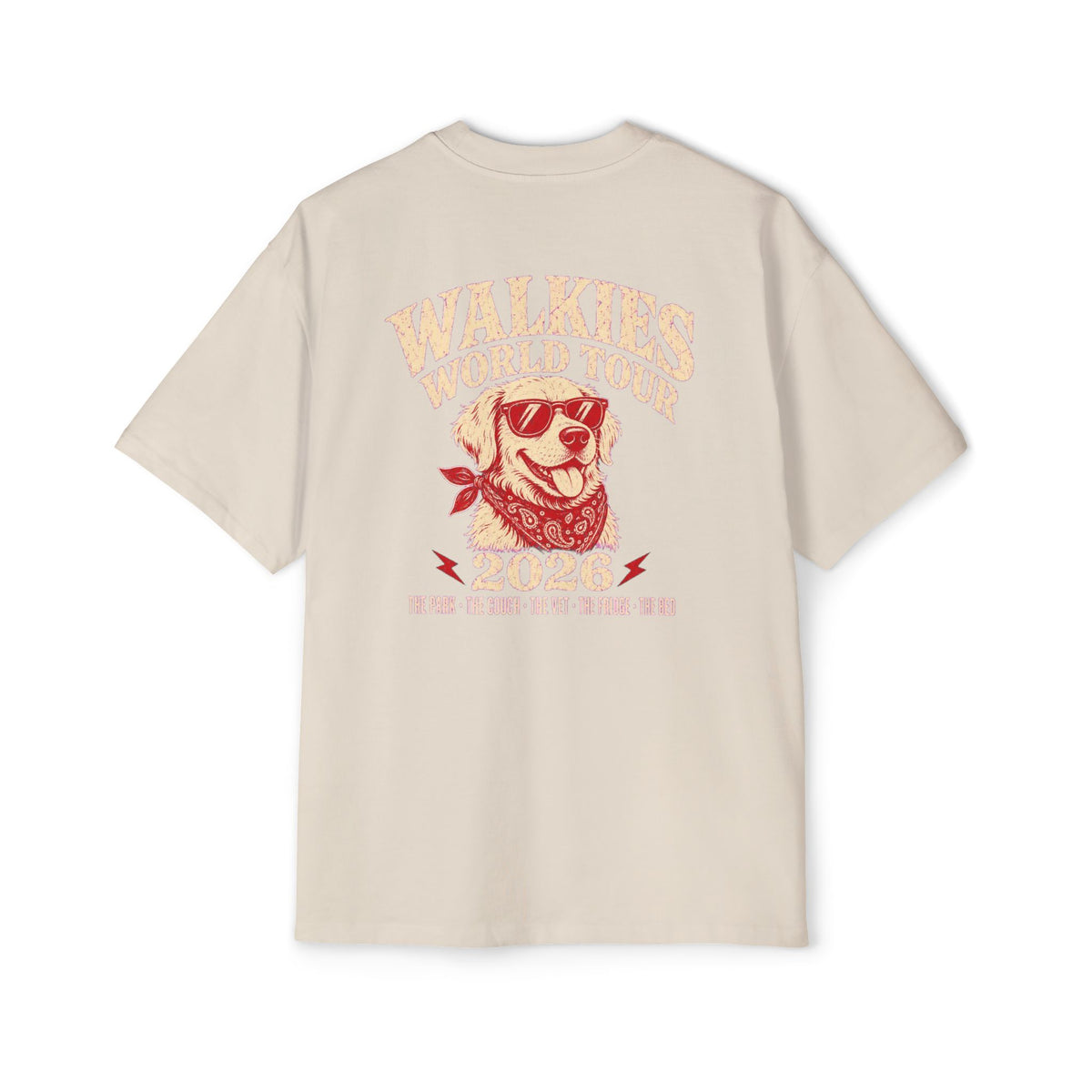 Walkies World Tour Oversized Heavyweight Tee · Paw Crew Club Streetwear