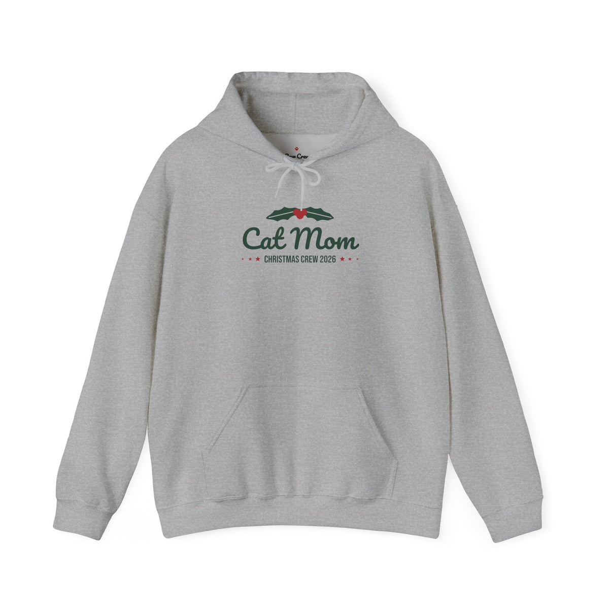 Cat Mom Christmas Hoodie · Matching Family Hoodie · Paw Crew