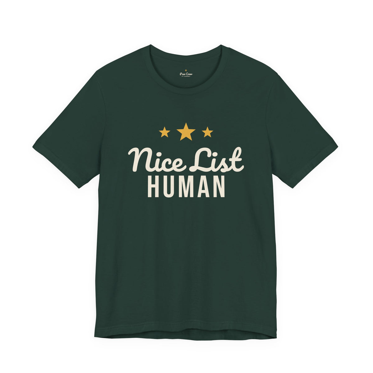 Nice List Human Christmas Shirt · Matching Pet & Owner Tee