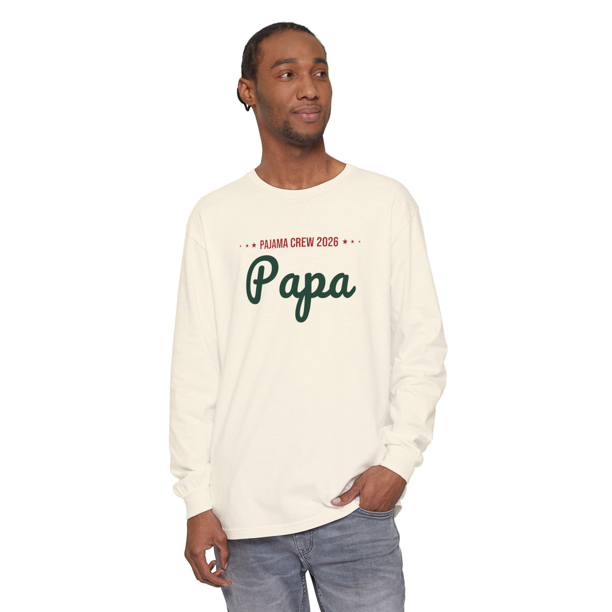 Papa Christmas Pajama Tee · Matching Family Christmas Pajamas · Paw Crew