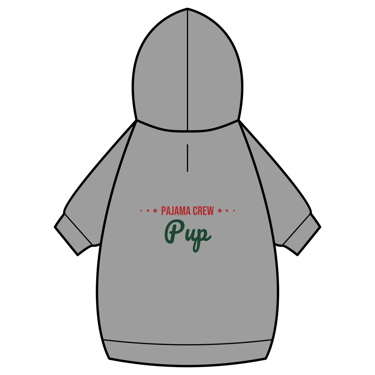 Pajama Crew Pup Dog Hoodie · Matching Pet Hoodie · Paw Crew