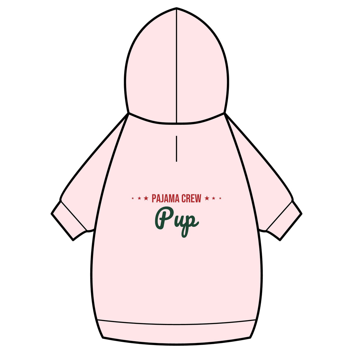 Pajama Crew Pup Dog Hoodie · Matching Pet Hoodie · Paw Crew