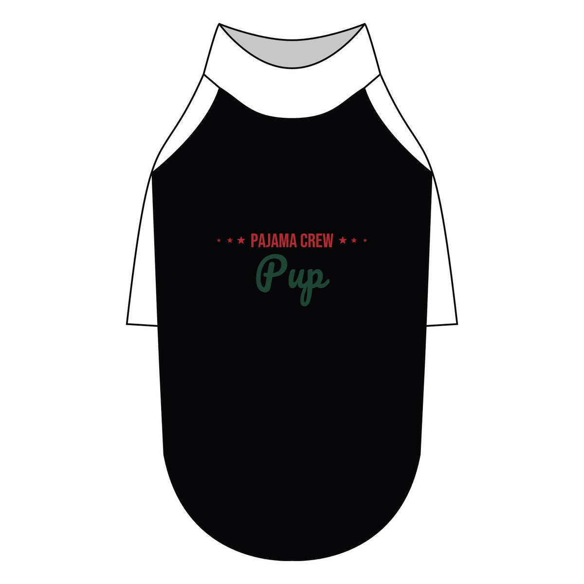 Pajama Crew Pup Dog Raglan Tee · Matching Pet Raglan Tee · Paw Crew