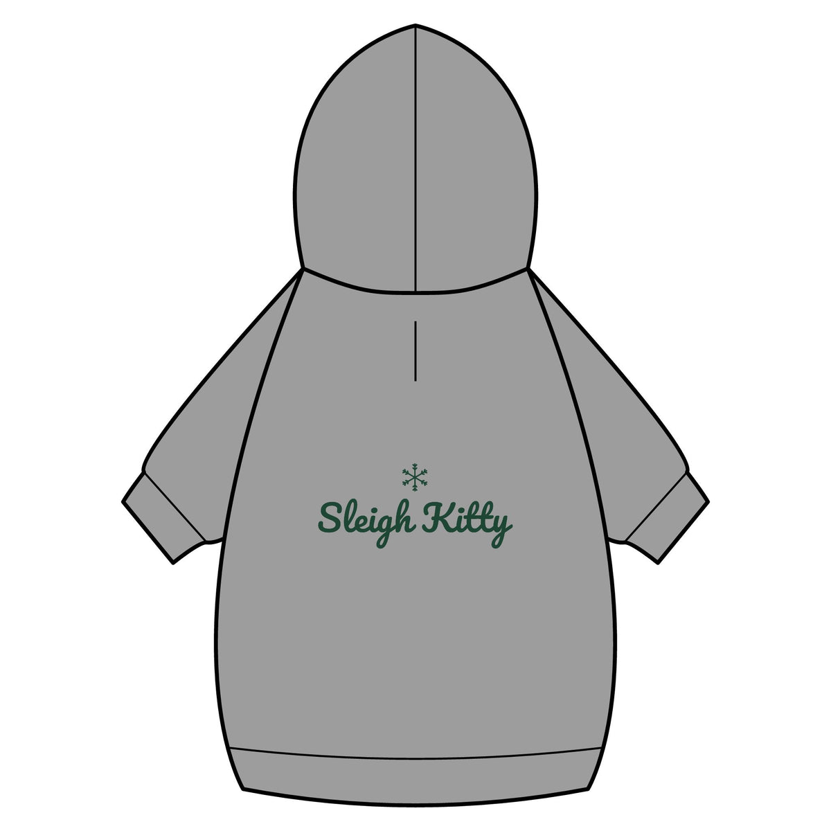 Sleigh Kitty Cat Hoodie · Matching Pet Hoodie · Paw Crew
