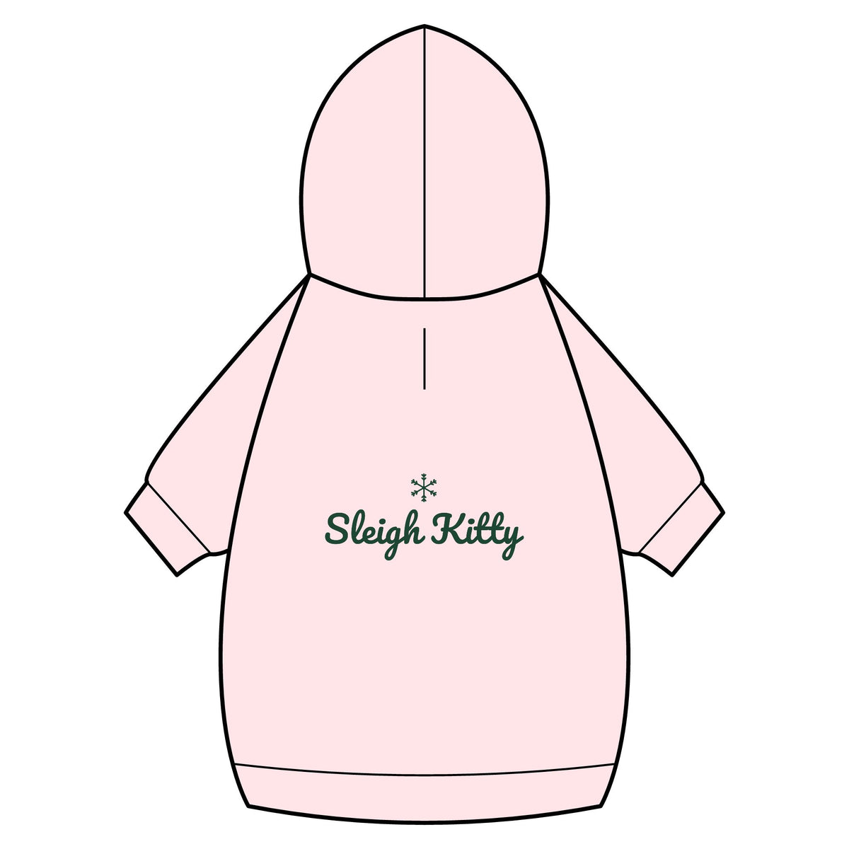 Sleigh Kitty Cat Hoodie · Matching Pet Hoodie · Paw Crew