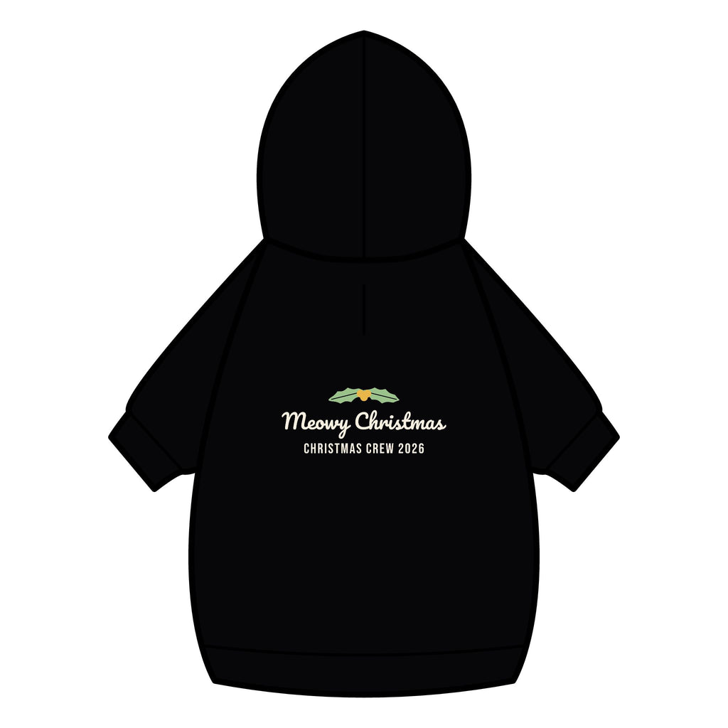 Meowy Christmas Cat Hoodie · Matching Pet Hoodie · Paw Crew