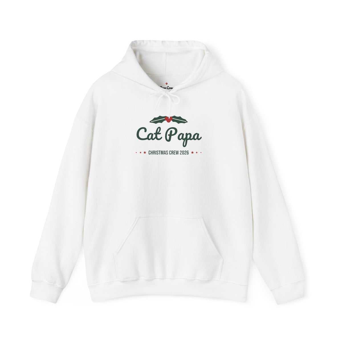 Cat Papa Christmas Hoodie · Matching Family Hoodie · Paw Crew
